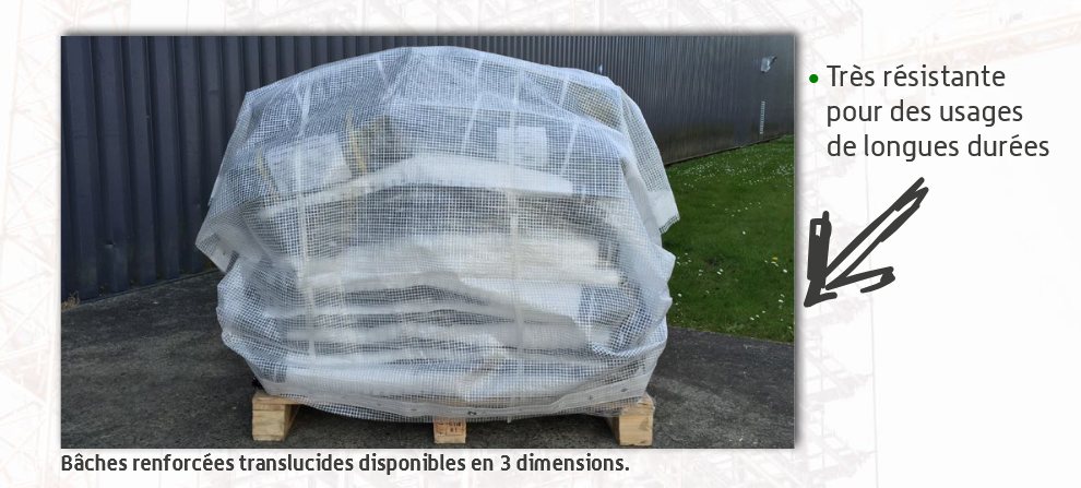 Bâches renforcées translucides