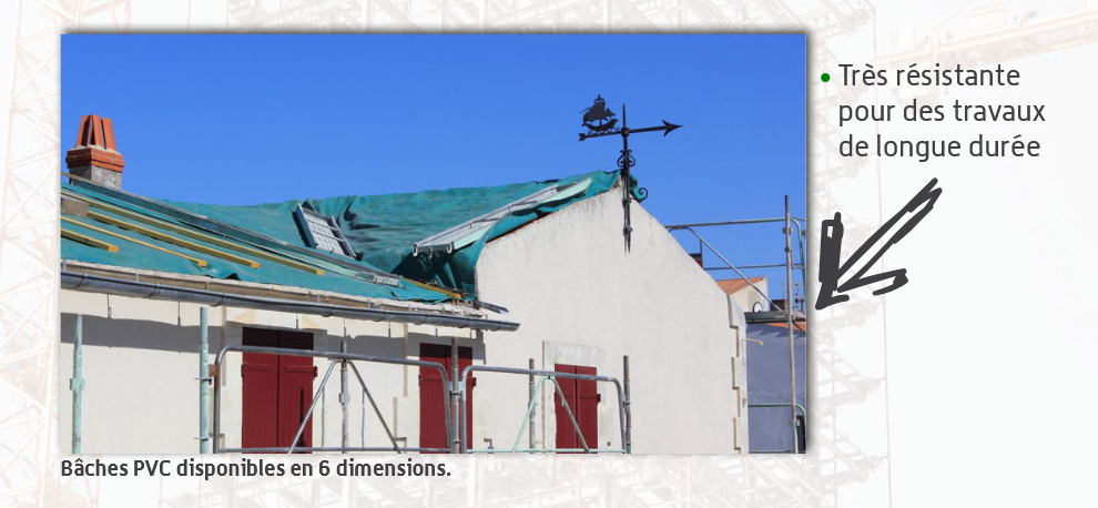 Bâches PVC pour toitures