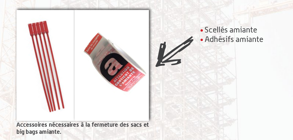 Sacs et accessoires amiante