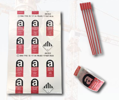 Sacs et accessoires amiante